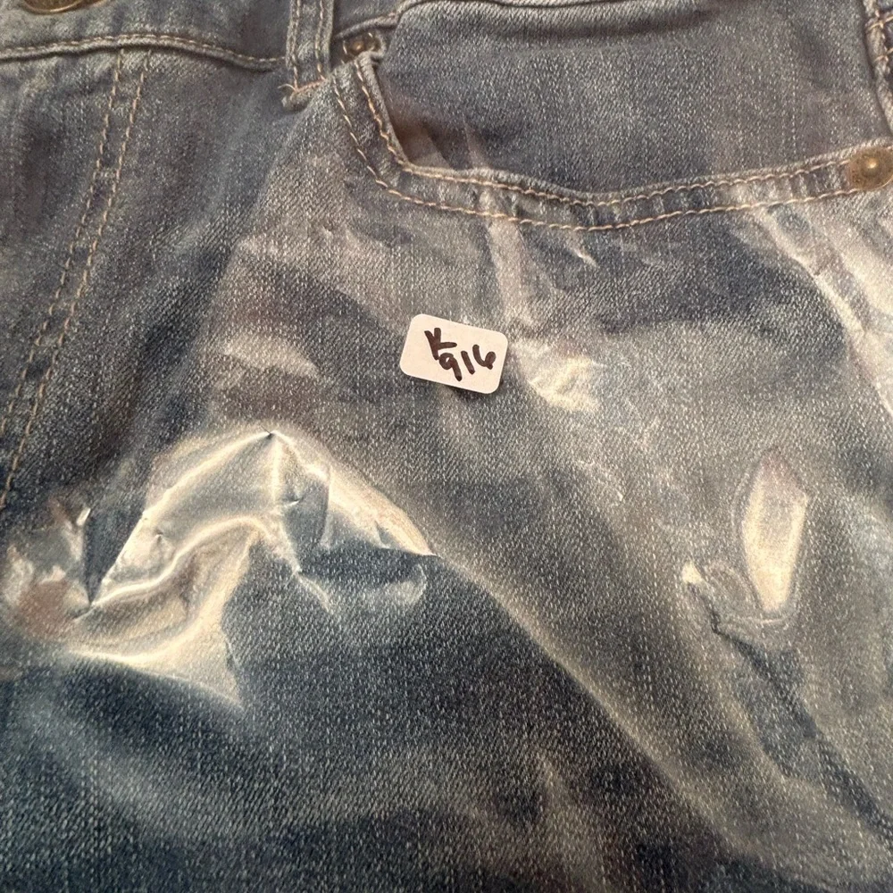 Logo by Lori Goldstein Jeans Size 6P Petite Wide Leg Cropped Raw Hem - Picture 10 of 15